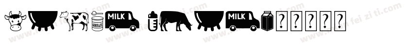 Black milk字体转换
